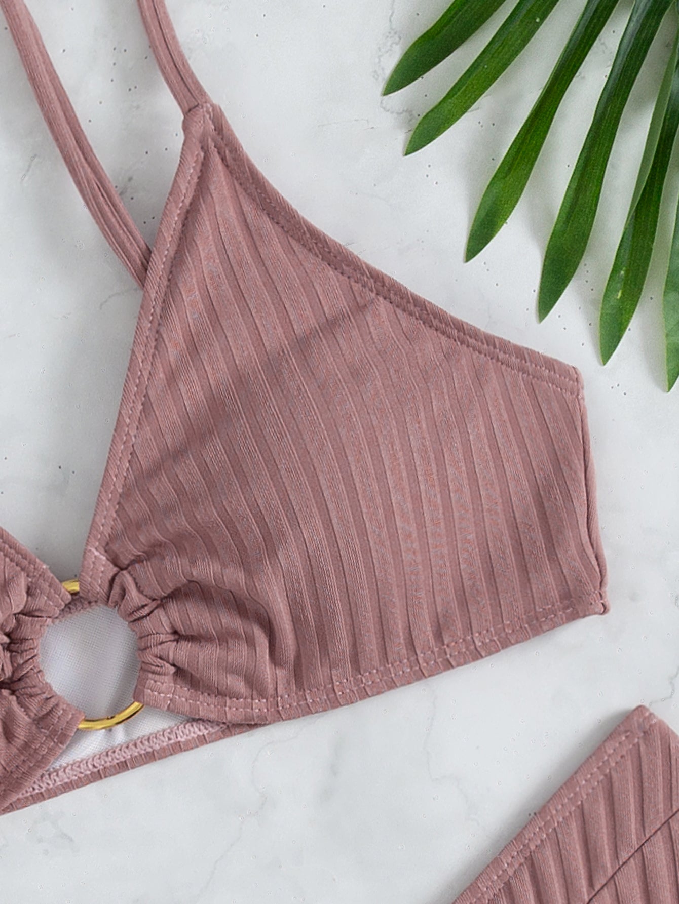 Bikini Swimsuit Sexy Bikini Solid Color V Shaped Pants Swimsuit Bella Mia