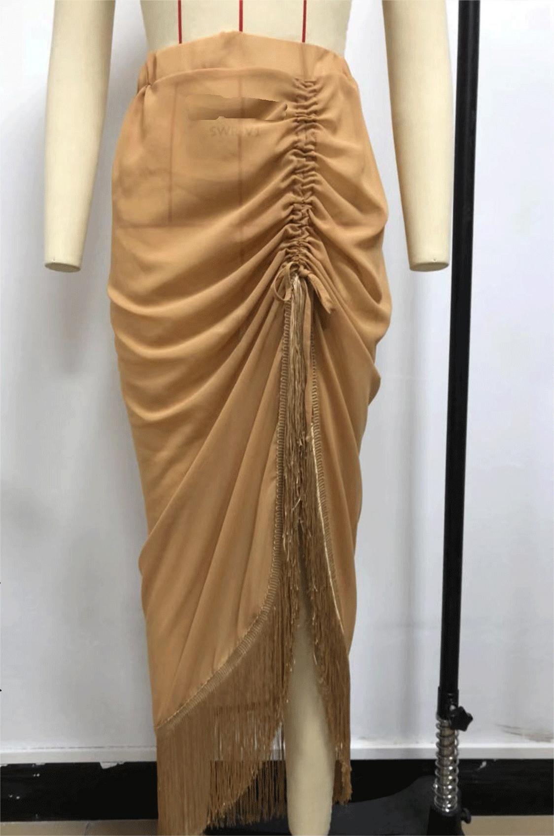 Tassel Skirt Split Chiffon Sheath Bikini Half Length Smock Dress Beach Apron Bella Mia