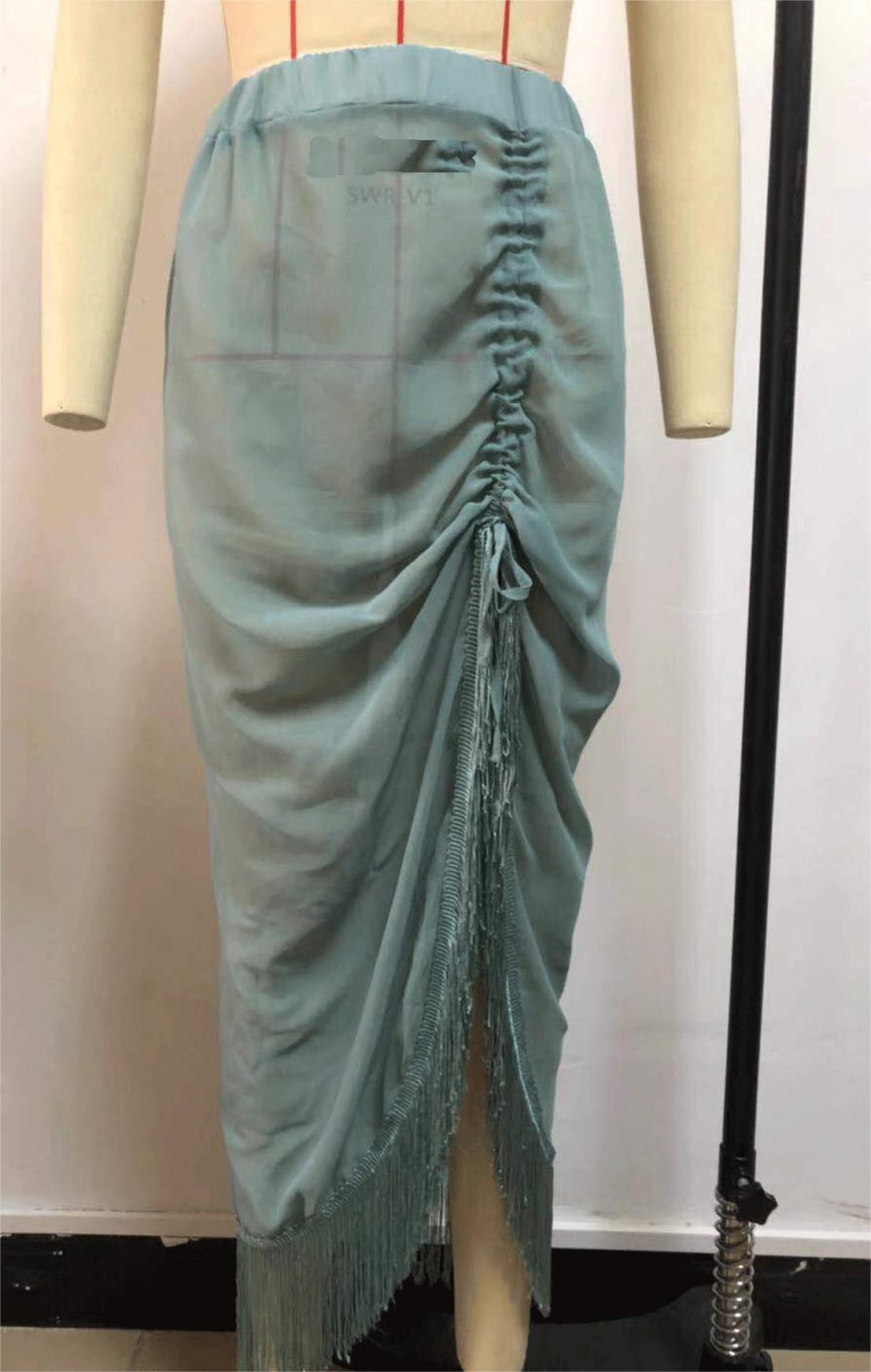 Tassel Skirt Split Chiffon Sheath Bikini Half Length Smock Dress Beach Apron Bella Mia