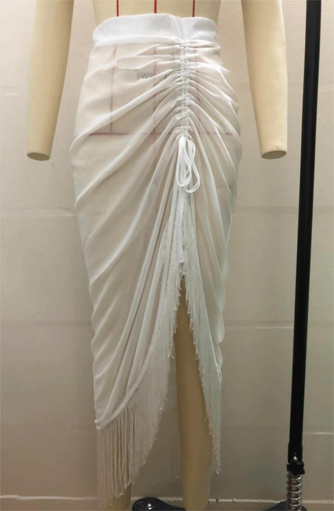 Tassel Skirt Split Chiffon Sheath Bikini Half Length Smock Dress Beach Apron Bella Mia