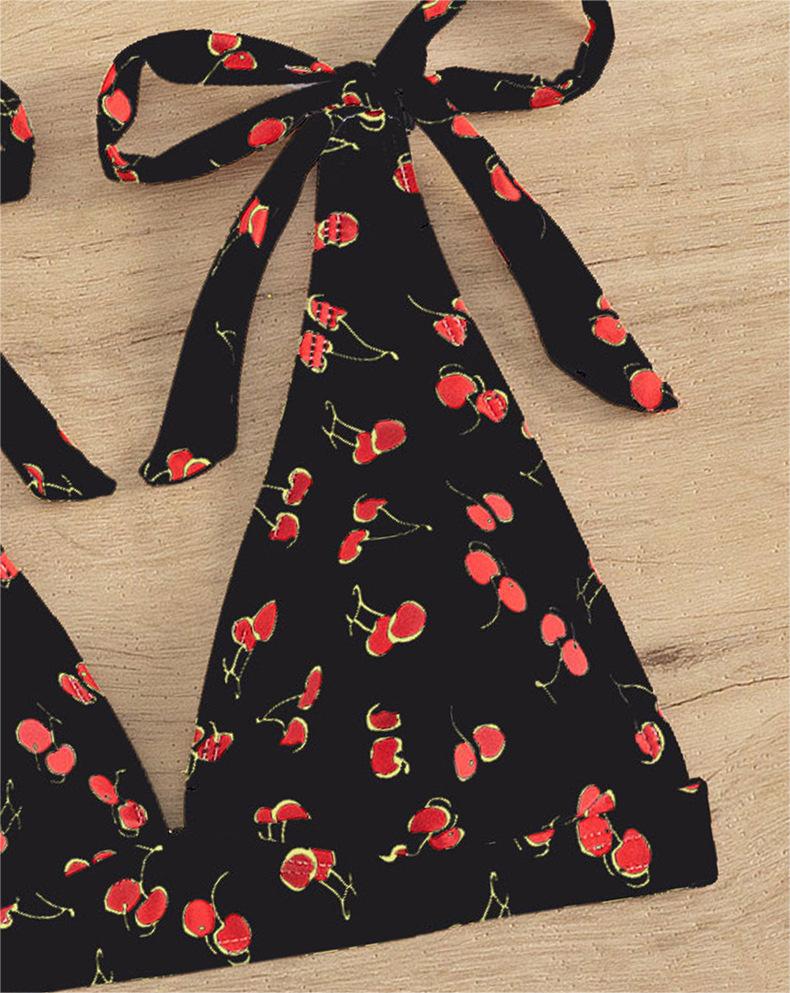 Bikini Sexy Fruit High Waist Bikini Bow Lace Up Swimsuit Bella Mia