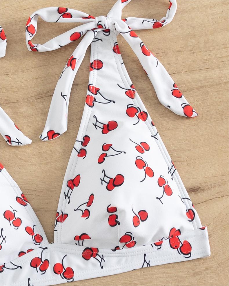 Bikini Sexy Fruit High Waist Bikini Bow Lace Up Swimsuit Bella Mia