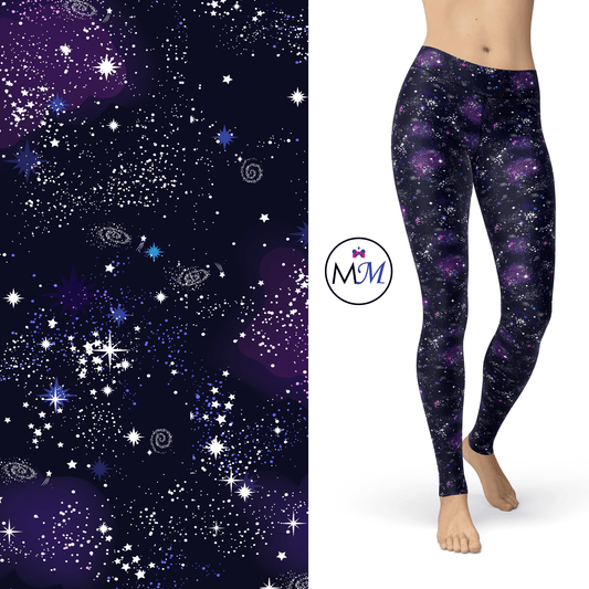 Galaxy Leggings - Nebula, Stars, Full Length MM