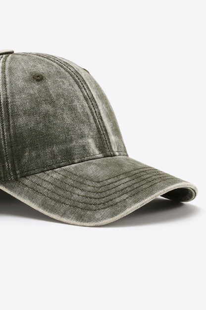 Plain Adjustable Baseball Cap.