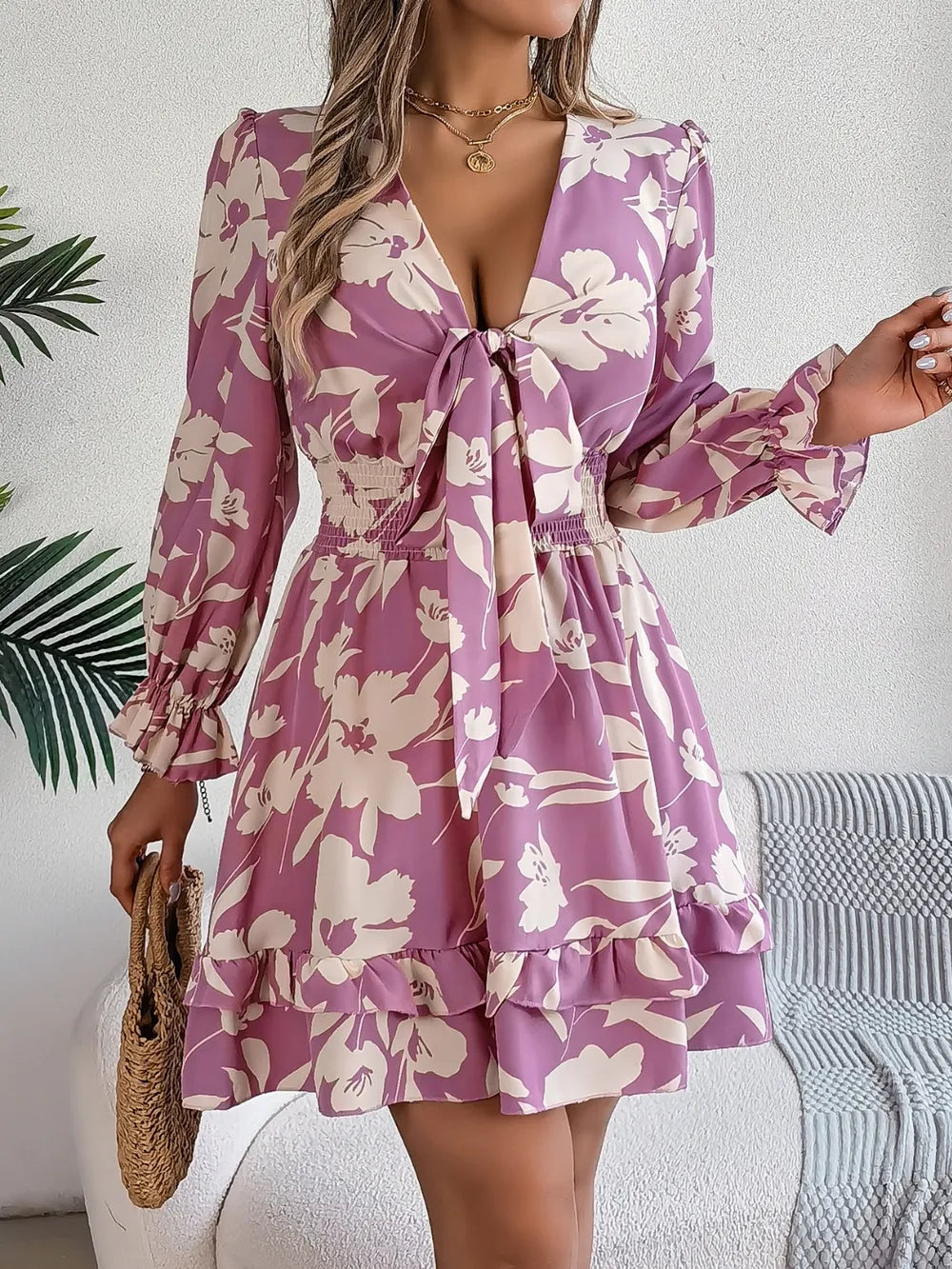 Simply Love: Ruffled Long Sleeve Dress