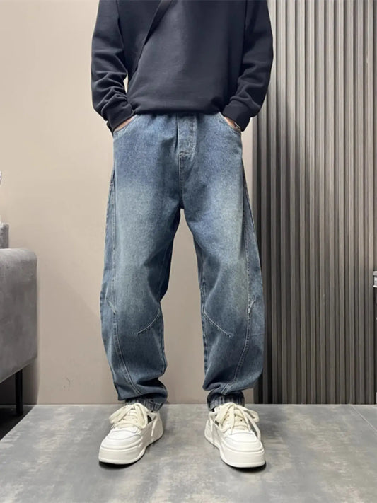 Men's Full Size Wash Loose Fit Jeans Plus Size Simply Love
