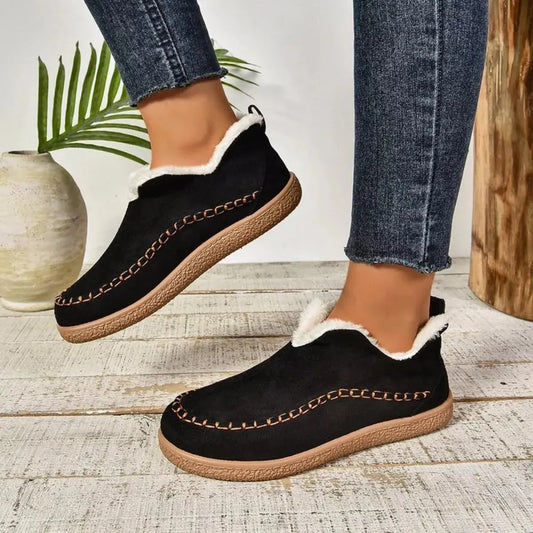 Round Toe Sherpa-Lined Slip-Ons Simply Love