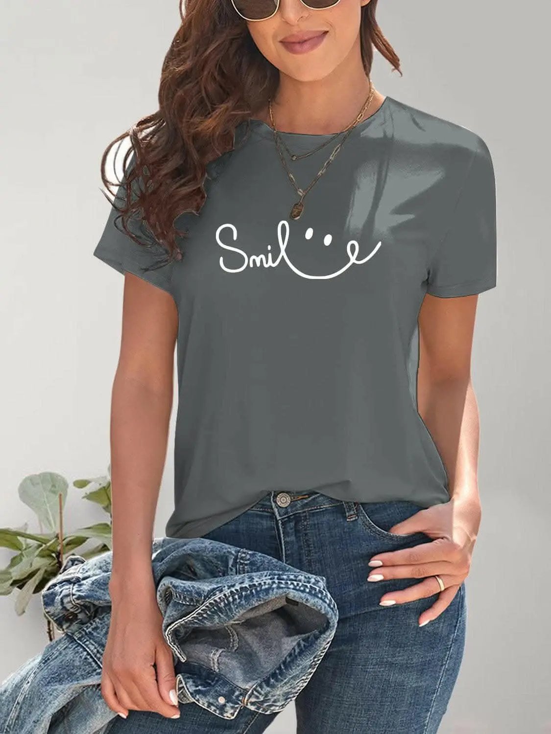 Smile short sleeve tee - comfy fit - Love Salve 