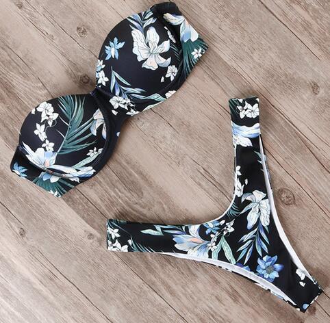 Popular Bikini Solid Color Split Swimsuit Women Swimsuit Bikini Bella Mia