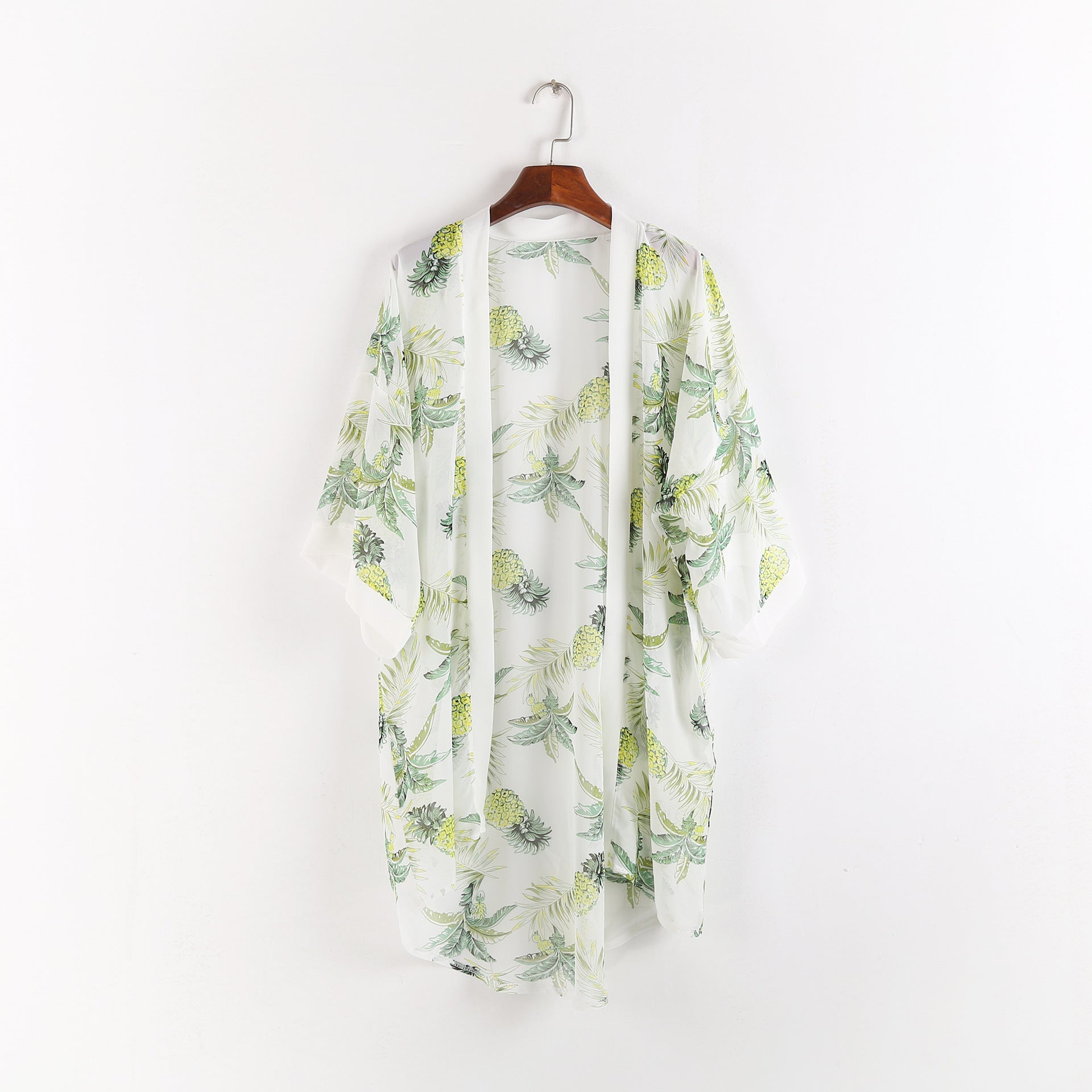 Pineapple Travel All Match Beach Sun Protection Cardigan Blouse Bella Mia