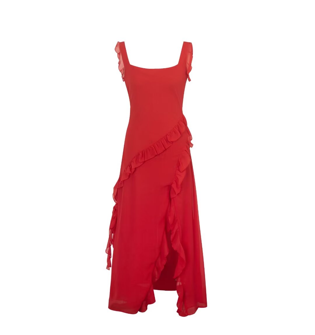 Women Clothing Summer Autumn Sexy Wooden Ear Stitching Split Dress Bella Mia