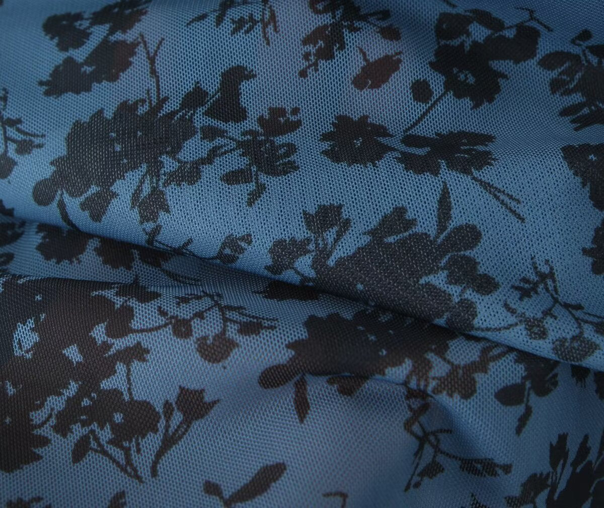 Women Pleated Sexy Mesh Floral Print Dress Bella Mia