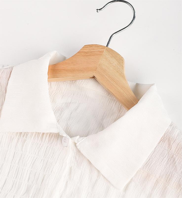 Vacation Sun Protective Blouse Solid Color Beach Cover Up Long Sleeve Bikini Swimsuit Bella Mia