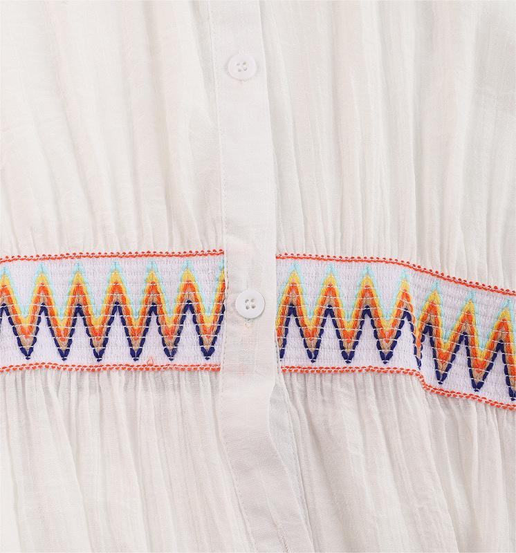 Beach Cover Up Thin Outer Match V Neck Beach Cover Up Beach Vacation Sun Protection Blouse Bella Mia