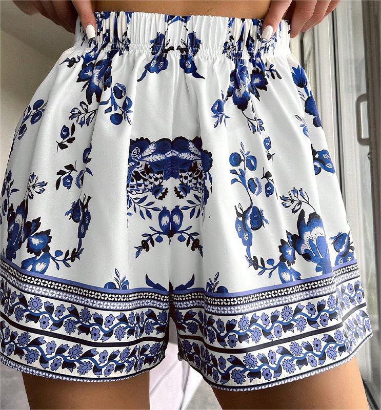 Beach Shorts Overpants Vacation Beach Shorts Summer Loose Printed Pants Bella Mia