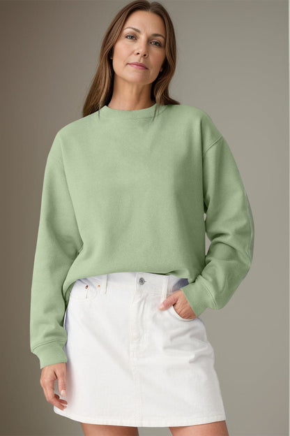 Cozy Essentials: Classic Round Neck Long Sleeve Sweatshirt