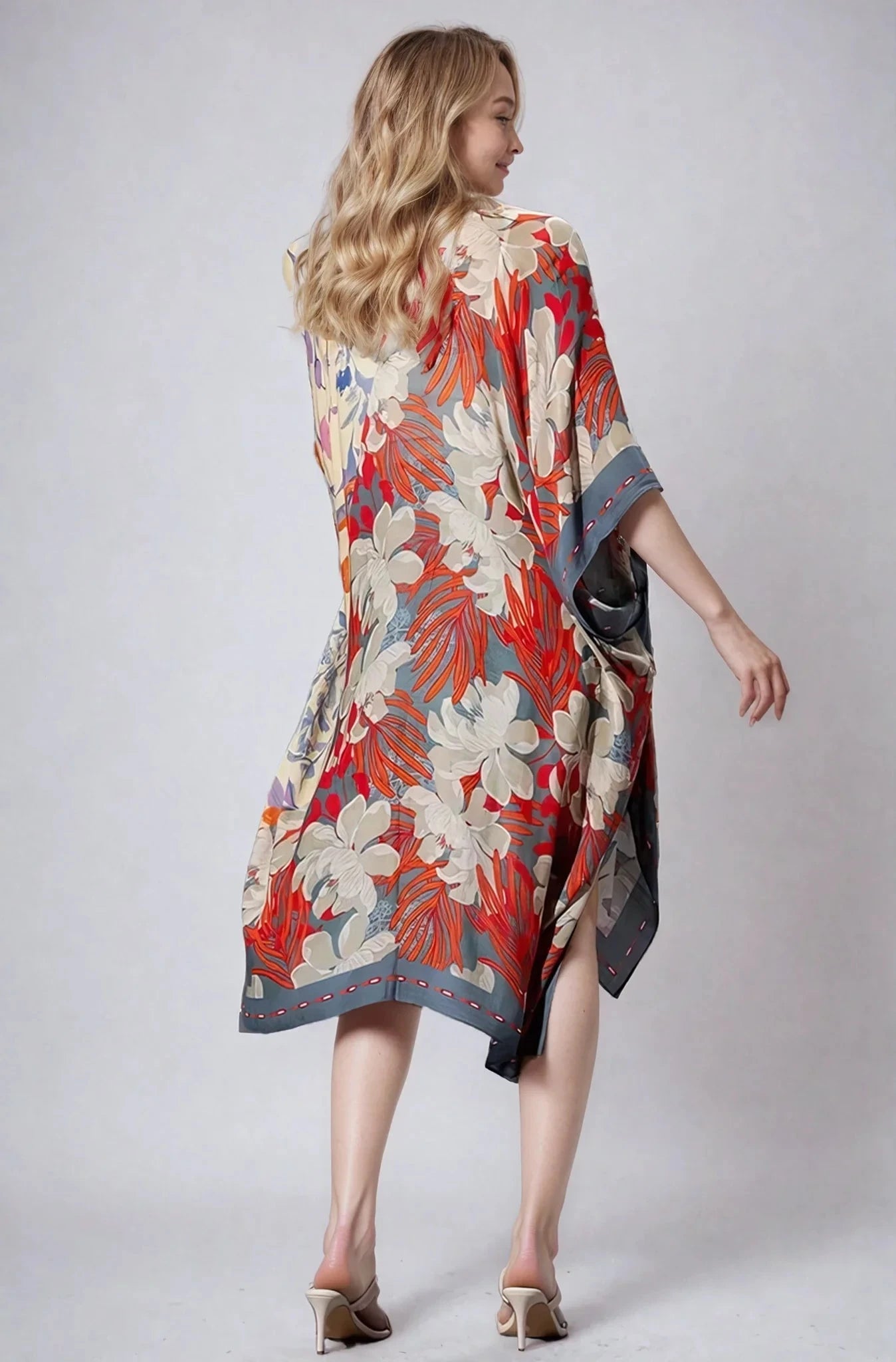 Wildflower Harmony Floral Bohemian Kimono Lightweight Fitkitty Culture Athleisure Wear, Yoga Wear & Women's Clothing