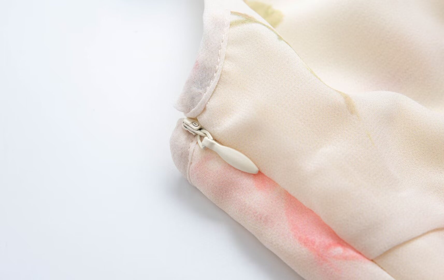 Spring Summer French Sexy Romantic Lotus Leaf Printed V neck Oblique Cut Fishtail Dress Bella Mia