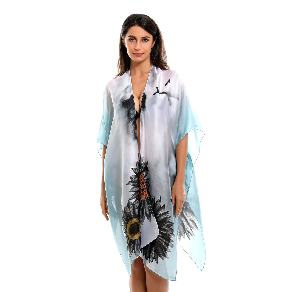 Gradient SUNFLOWER Bikini Sun Protective Blouse Bella Mia