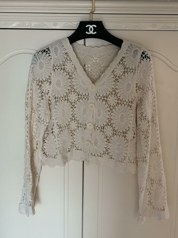 Lace Sun Crochet Cardigan Sunscreen Top Crochet hook Bella Mia