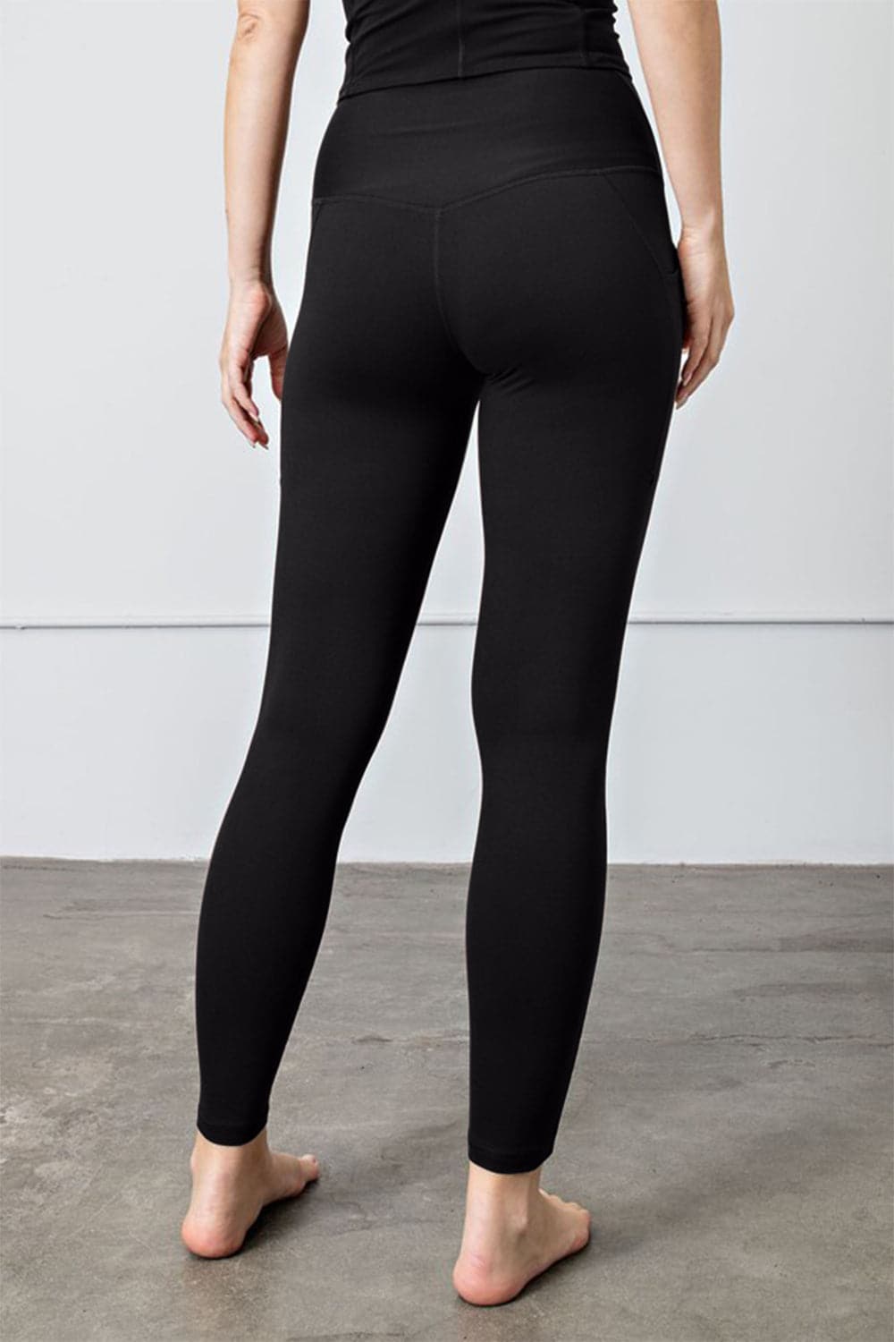 Faith Apparel High Waist Wide Waistband Leggings.