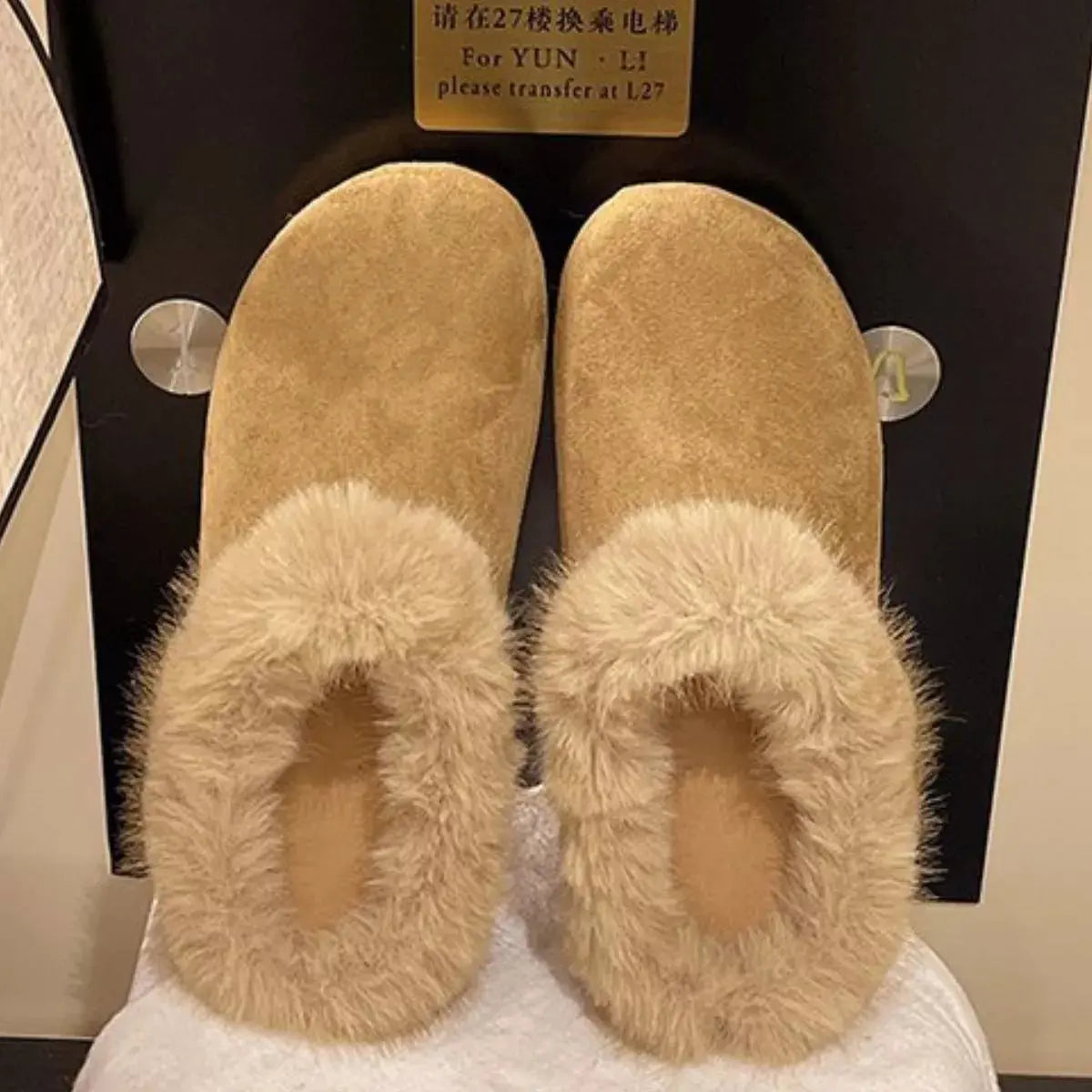 Fuzzy Plush Warm Indoor Slippers Simply Love