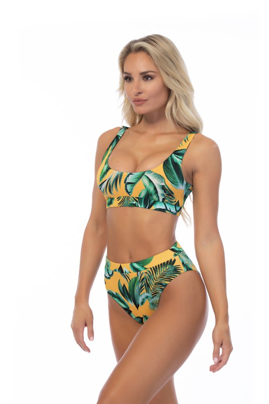 Island Glow Ribbed Bikini Set