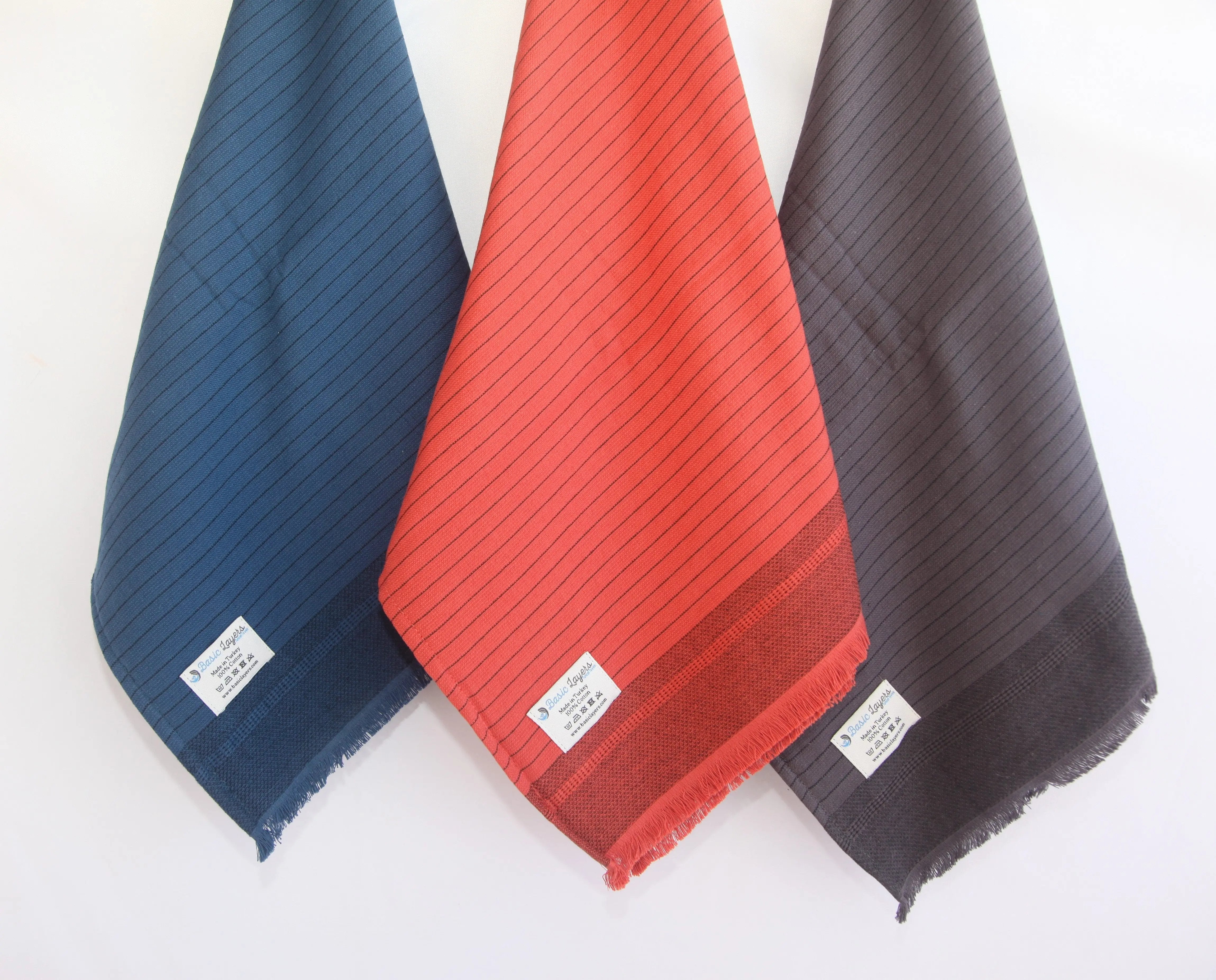 Del Mar Navy Terry Turkish Towel Set Premium 100 Percent Cotton - Love Salve 