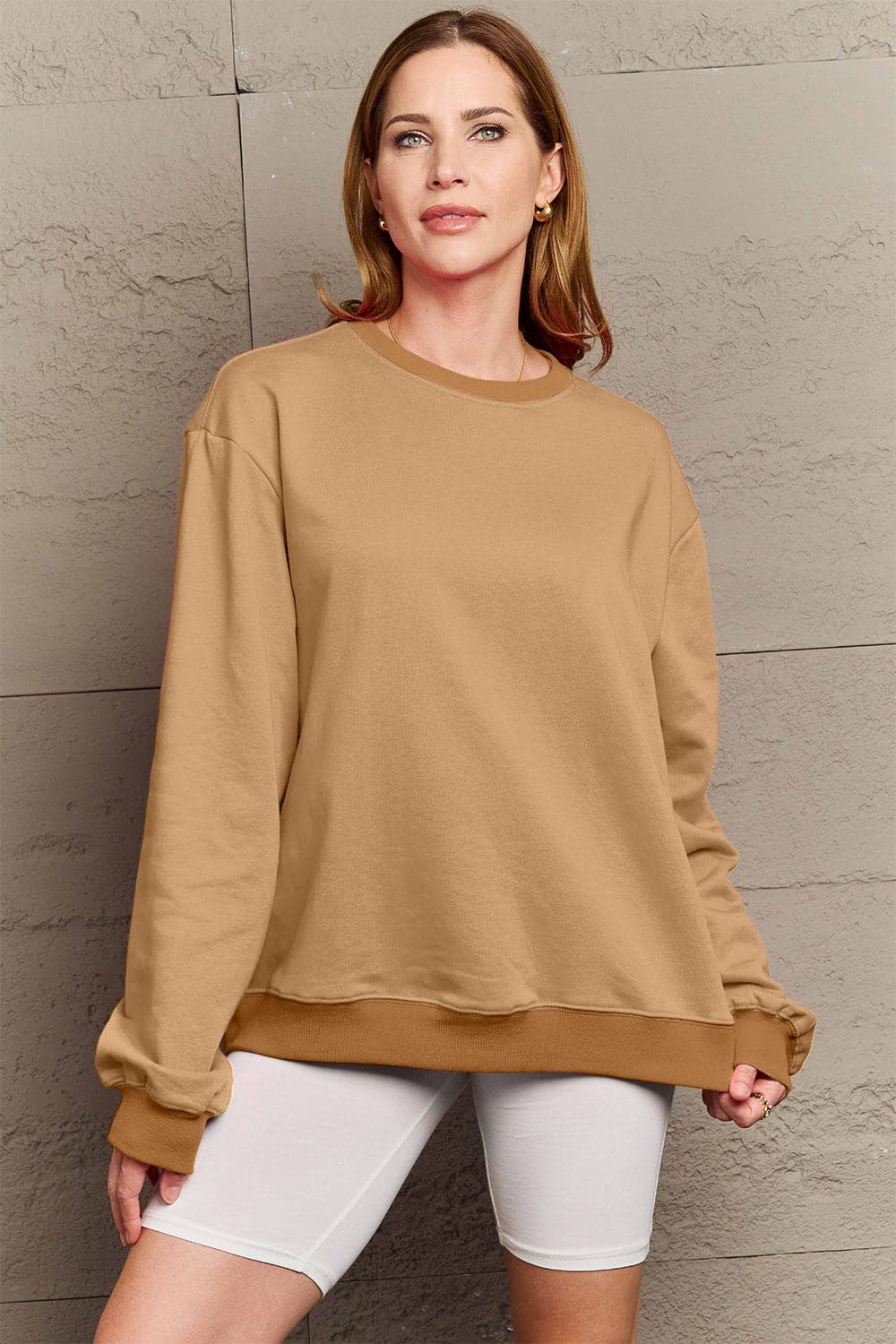 Simply Love Full Size COURAGEOUS Graphic Sweatshirt.