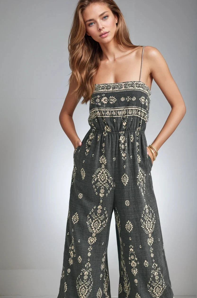 Wanderlight Jumpsuit Flowing Wide Leg Ankle Length Fitkitty Culture Athleisure Wear, Yoga Wear & Women's Clothing