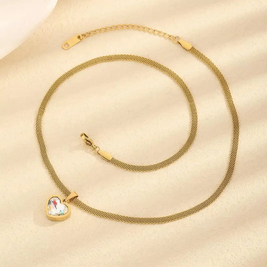 18K Gold-Plated Heart Necklace Simply Love