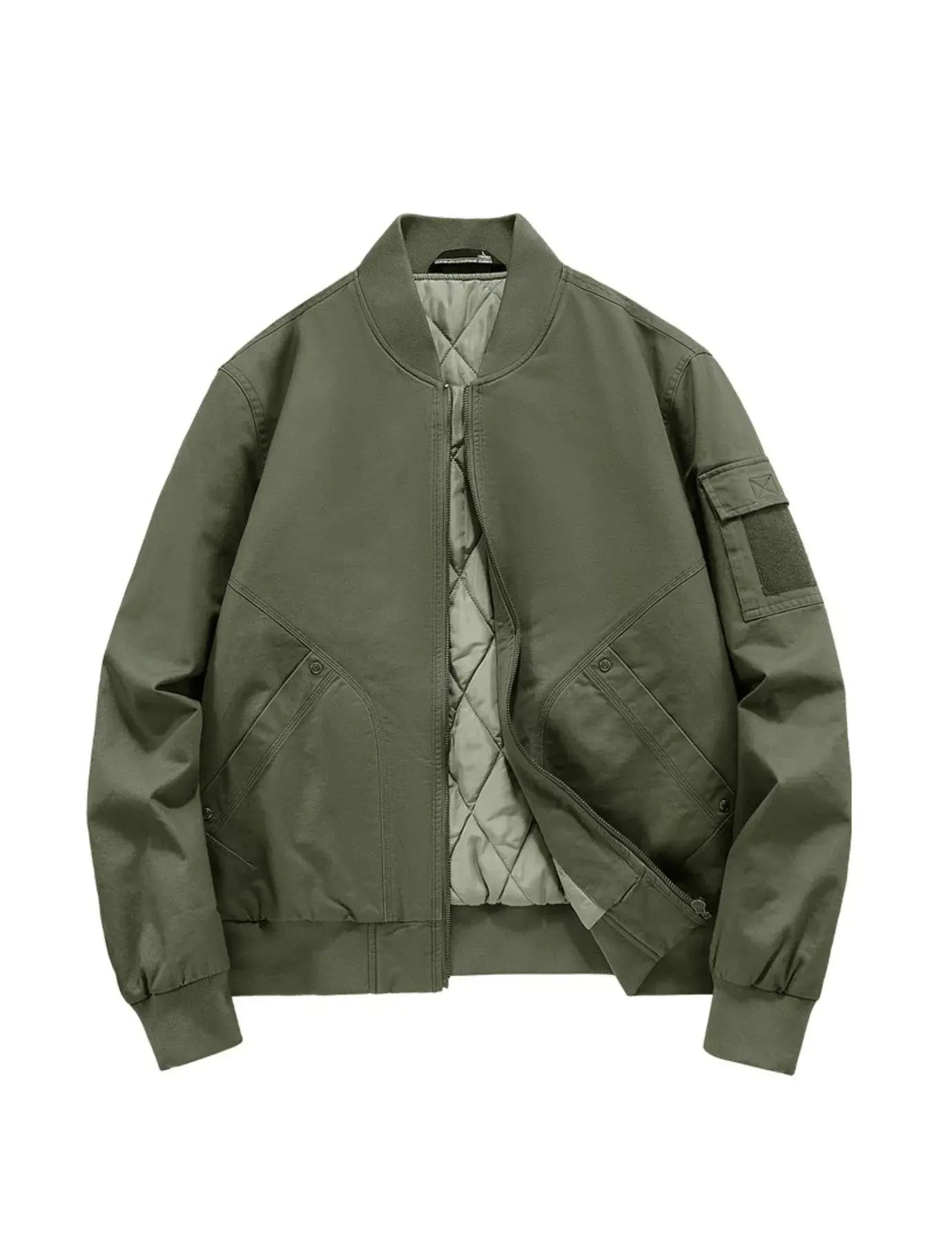 Men's Plus Size Zip Up Long Sleeve Jacket Simply Love