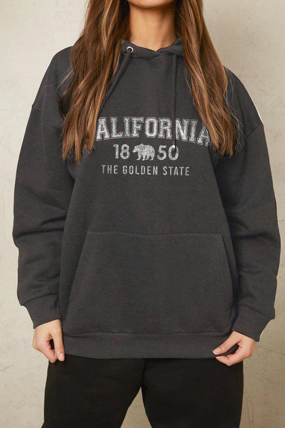Simply Love CA Hoodie: Golden State Graphic