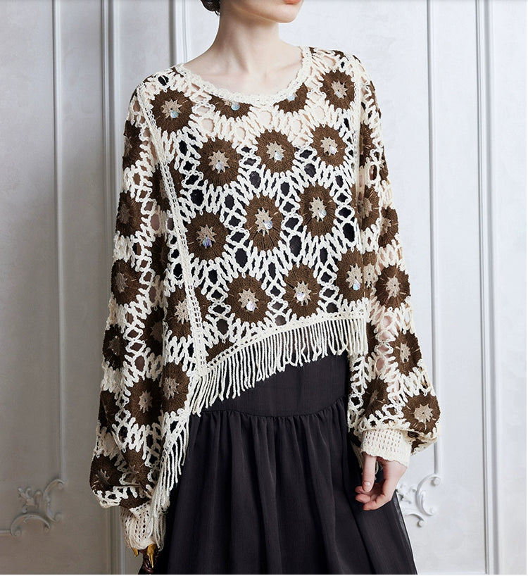 Women Spring And Autumn Floral Long Sleeve Blouse Bella Mia