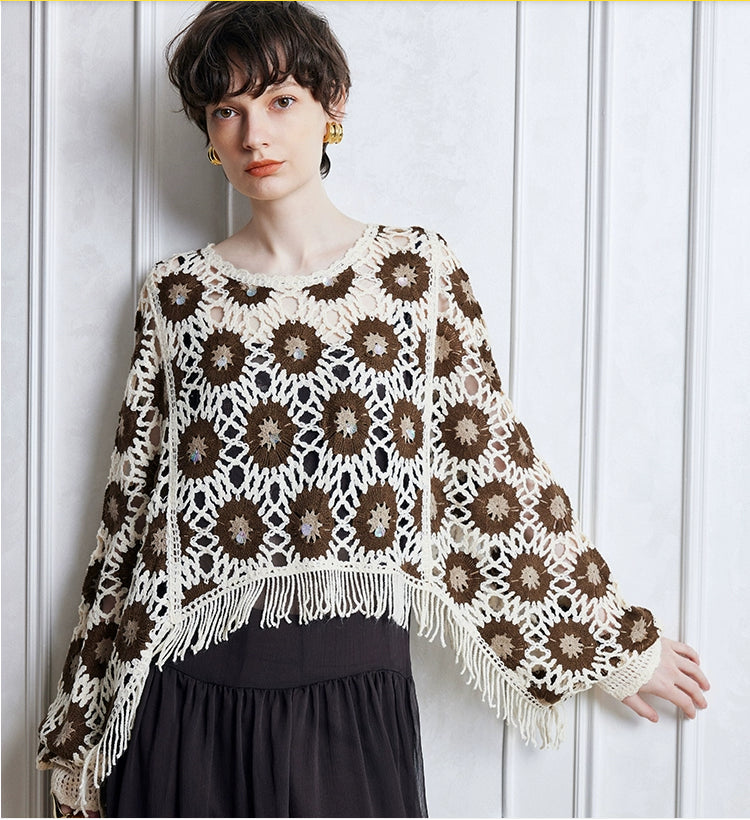 Women Spring And Autumn Floral Long Sleeve Blouse Bella Mia