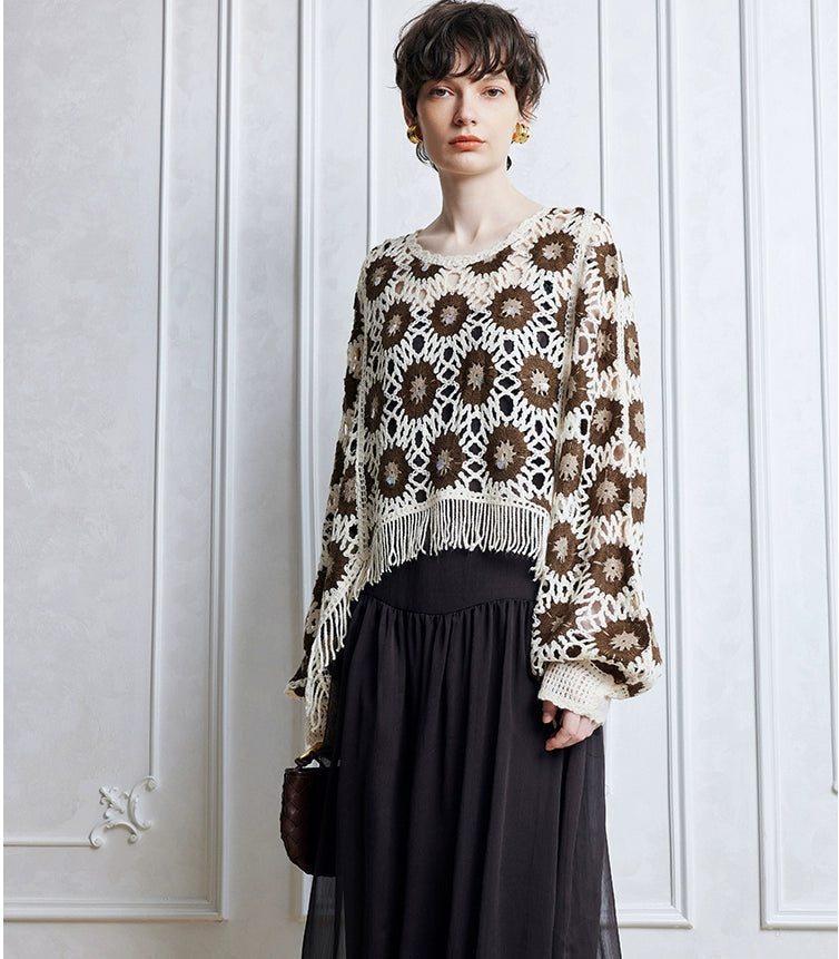 Women Spring And Autumn Floral Long Sleeve Blouse Bella Mia