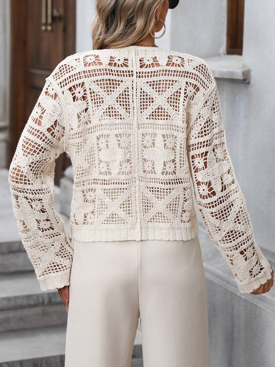 Women Spring And Autumn Solid Color Long Sleeve Cardigan Bella Mia