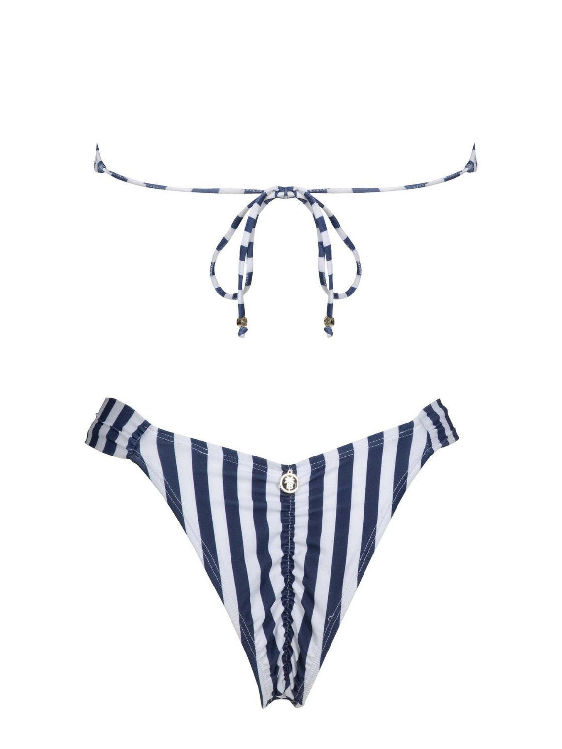 Striped Tube Top Sexy Bikini Summer Backless Split Swimsuit for Women Bella Mia