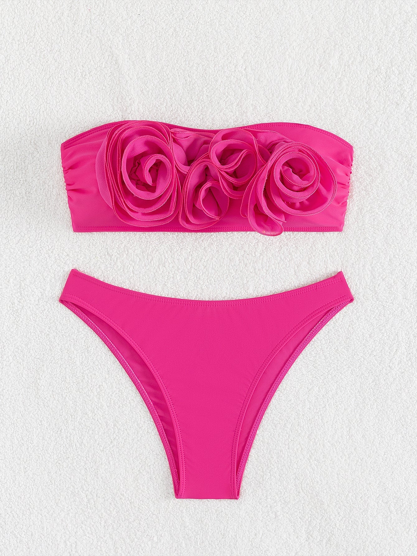 Split Swimsuit Women Rose Flat Bikini Sexy High Waist Bikini Swimsuit Bella Mia