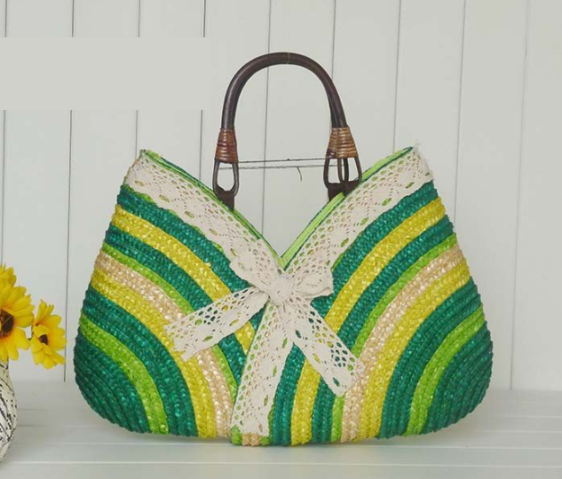 Color Straw Machine Order Handmade Straw Bag Wild Beach Woven Bag Bella Mia