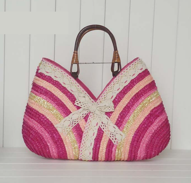 Color Straw Machine Order Handmade Straw Bag Wild Beach Woven Bag Bella Mia