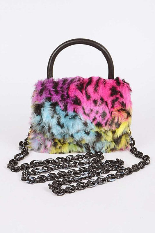 Mix Color Leopard Print Iconic Swing Bag Coco’s Tee Boutique