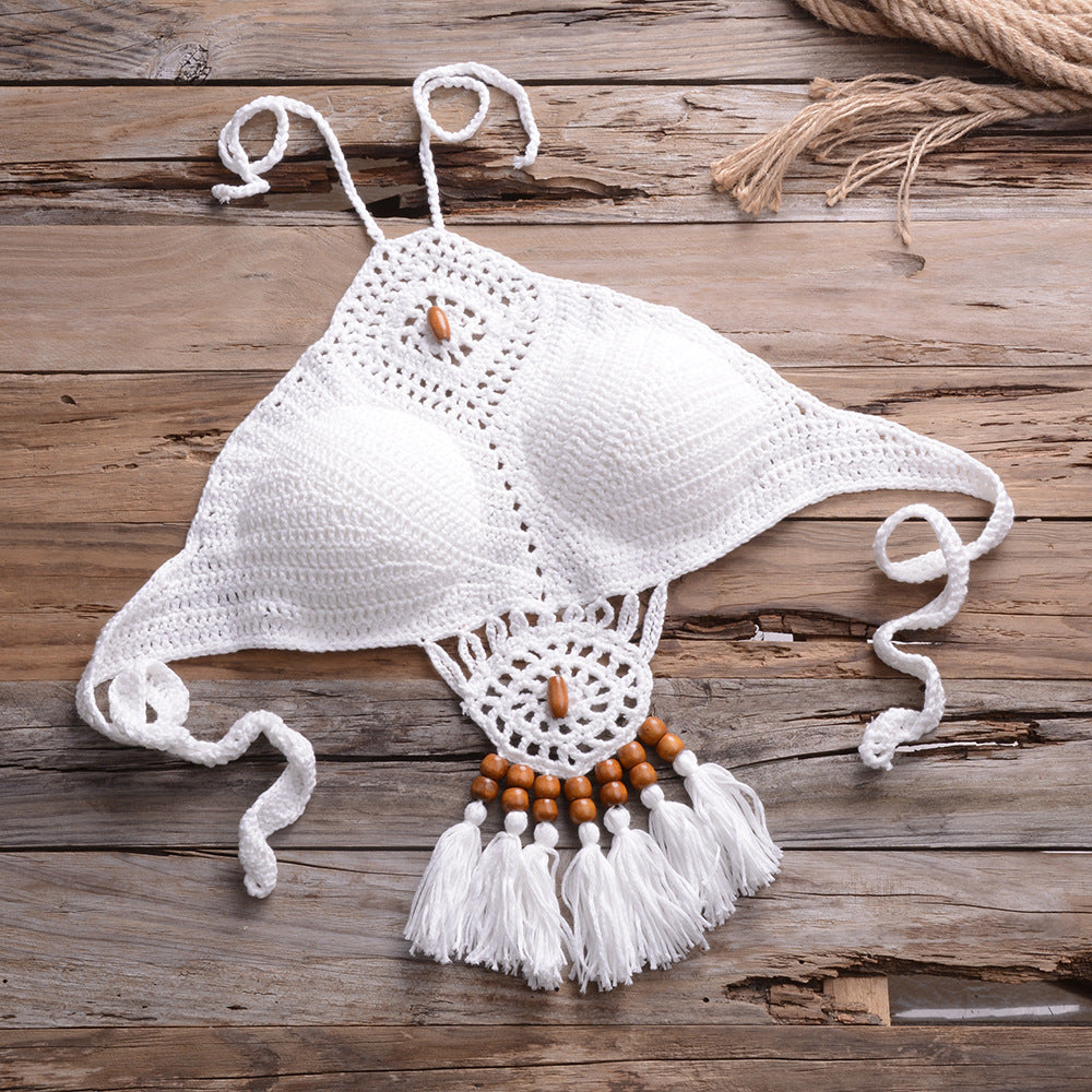 Bikini Handmade Tassel Bohemian Swimsuit Sexy Lady Beach Swimming Clothing Bella Mia
