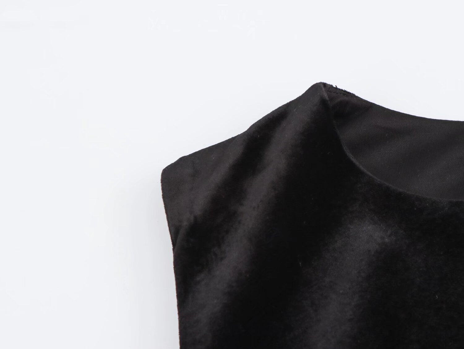 Spring Women Elegant Velvet Texture Pleated Midi Dress Bella Mia