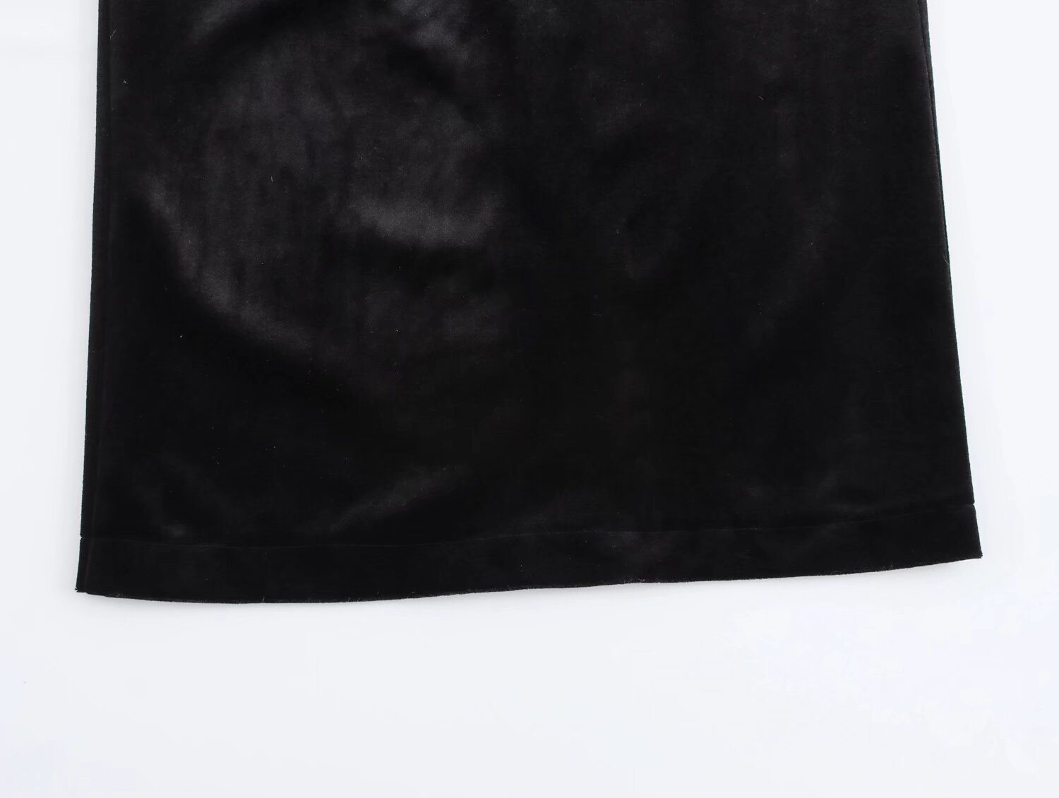 Spring Women Elegant Velvet Texture Pleated Midi Dress Bella Mia