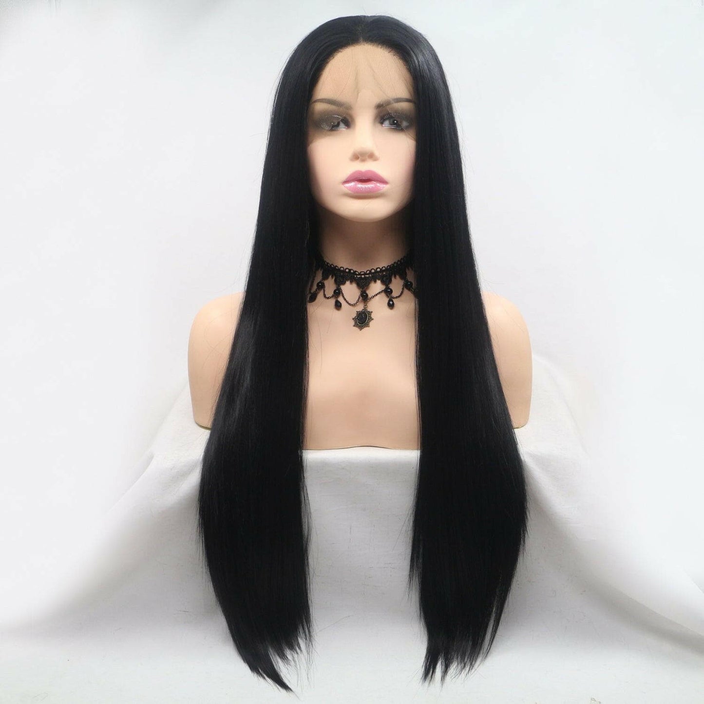 13*3" Lace Front Wigs Synthetic Long Straight 24" 130% Density - Love Salve