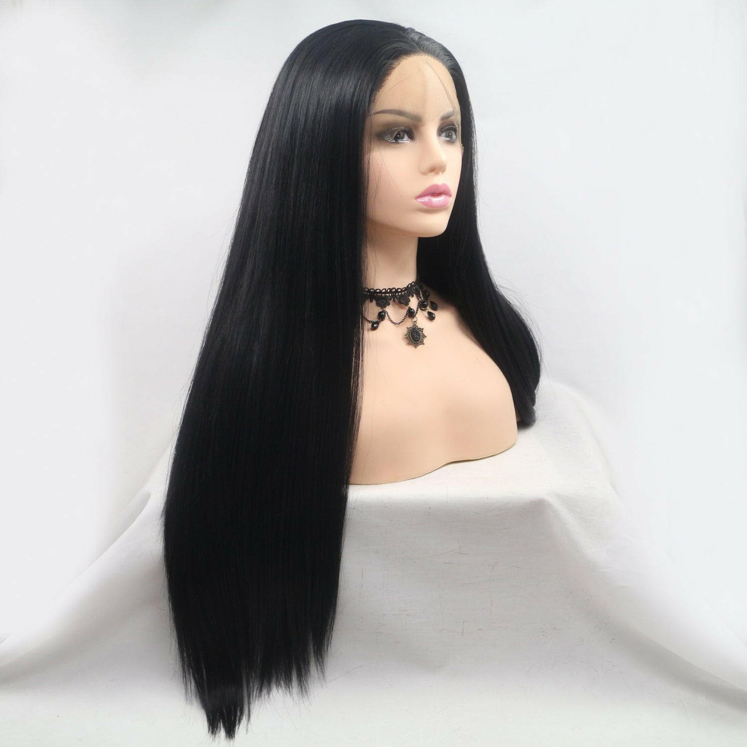 13*3" Lace Front Wigs Synthetic Long Straight 24" 130% Density - Love Salve