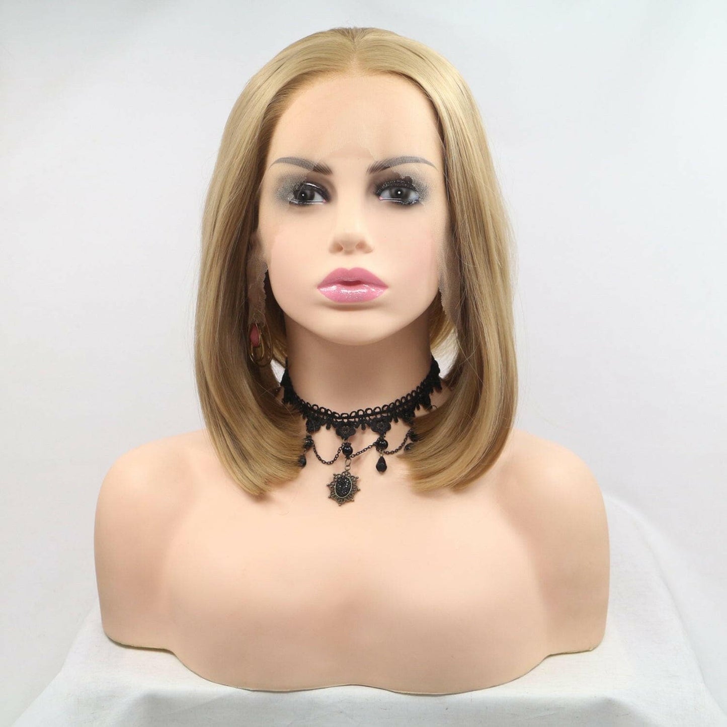 12" Straight Mid-length Synthetic Lace Front Wig with 130% Density - HExperience Effortless Elegance
 
 
Length: 12 inches of sleek, mid-length synthetic hair
 
Density: Luxurious 130% density for a natural look and feel
 
Heat Safe: SLove Salve 12" Straight Mid-length Synthetic Lace Front WigJewelry