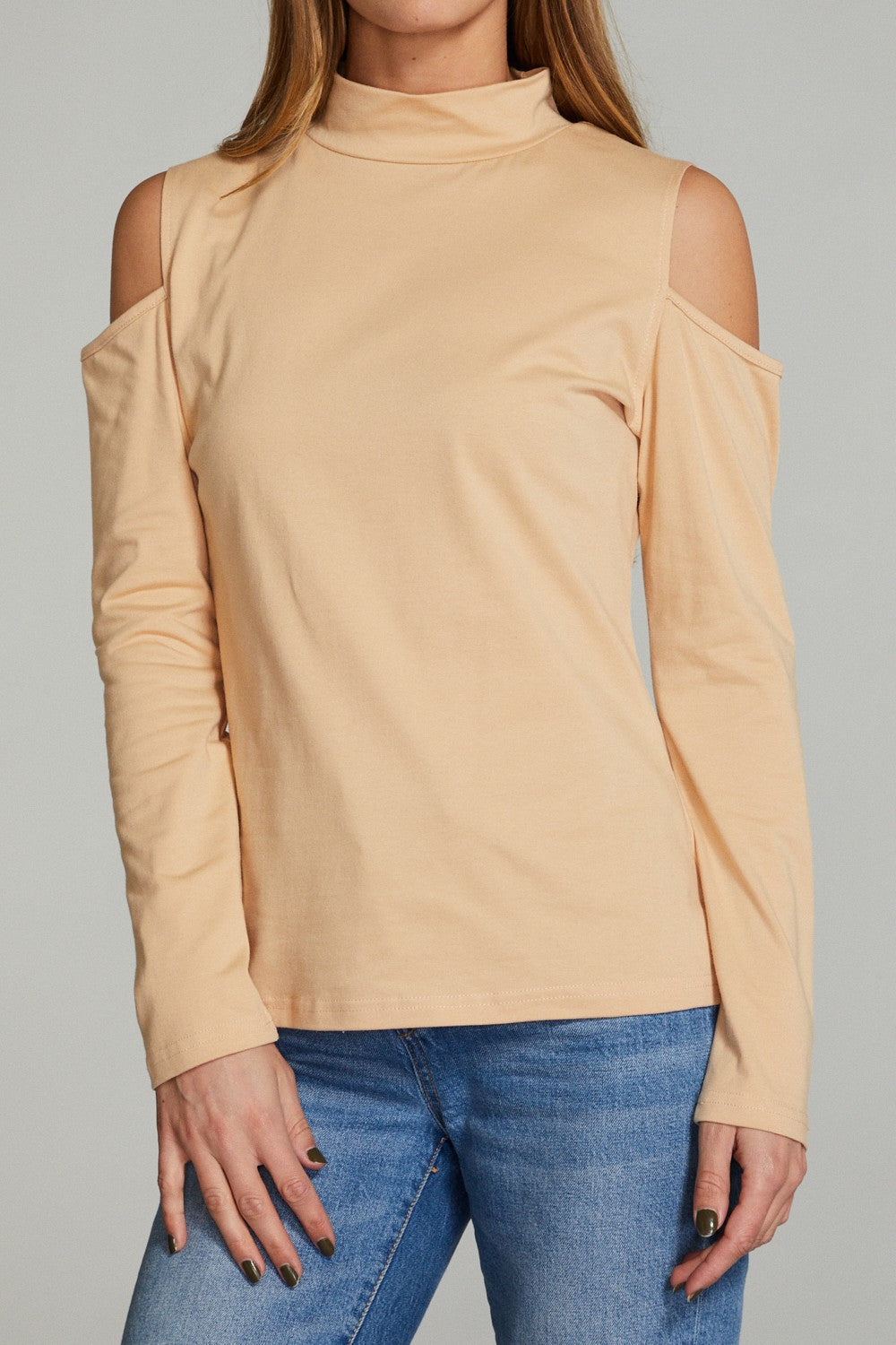 Cold shoulder long sleeve top Miss Sparkling