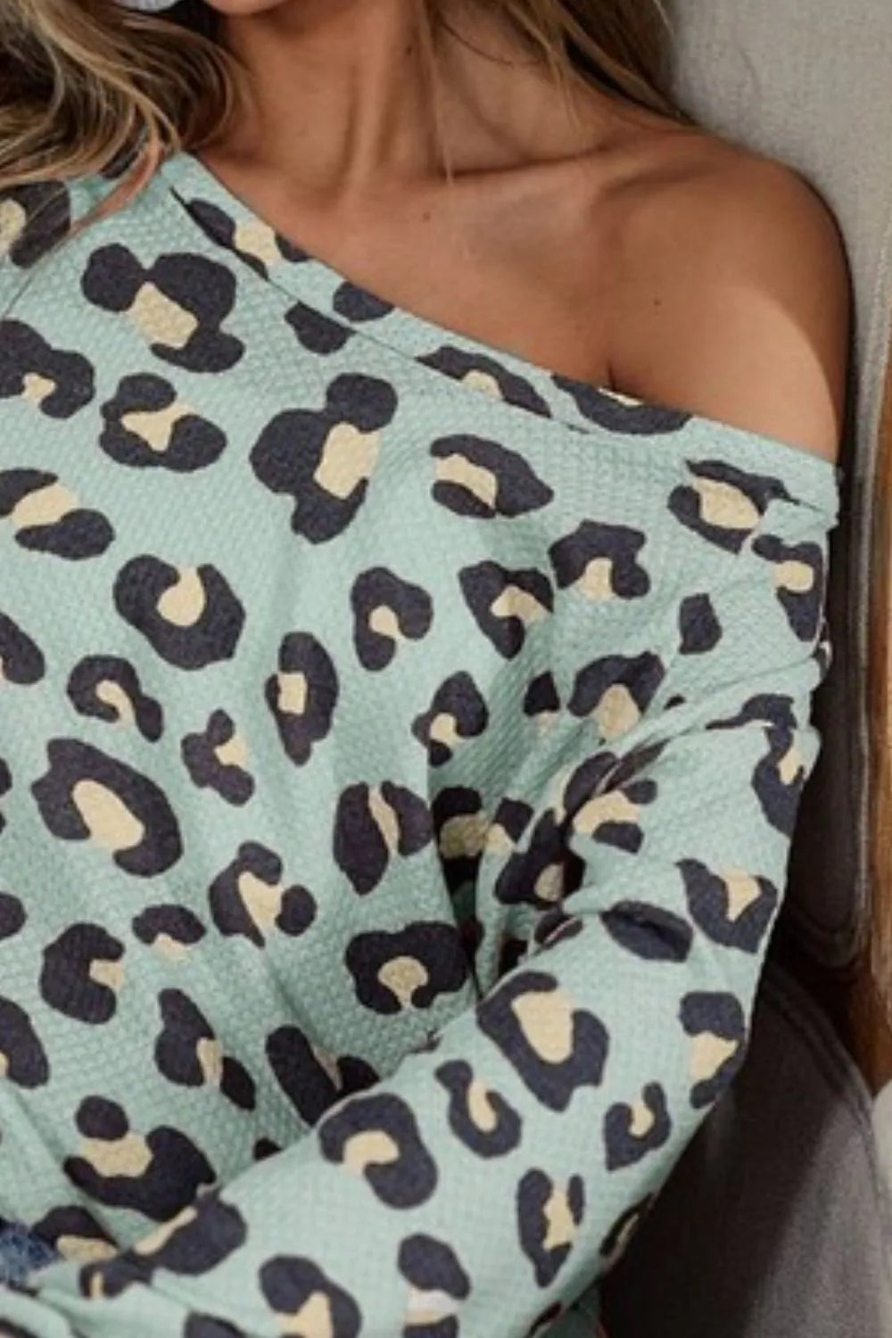 BiBi Leopard Hacci Knit Top - Love Salve 
